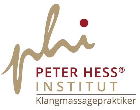 Logo des Peter Hess Instituts mit dem Zusatz „Klangmassagepraktiker“